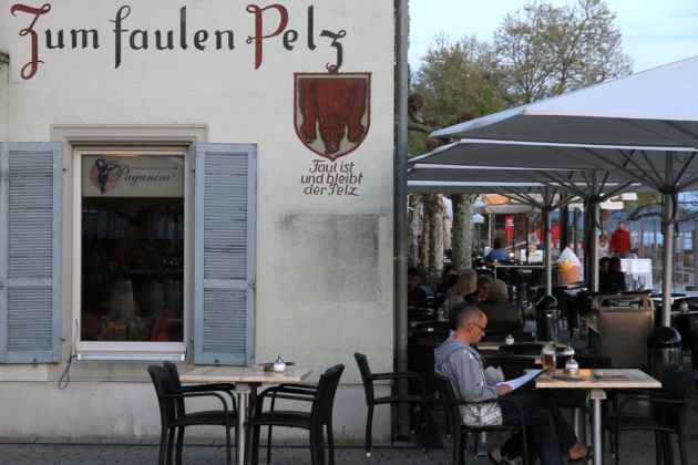 Überlingen am Bodensee - Zum faulen Pelz,Seepromenade Überlingen am Bodensee - Zum faulen Pelz,Seepromenade