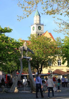 Überlingen am Bodensee - der Bodenseereiter auf dem Landungsplatz Überlingen am Bodensee - der Bodenseereiter auf dem Landungsplatz