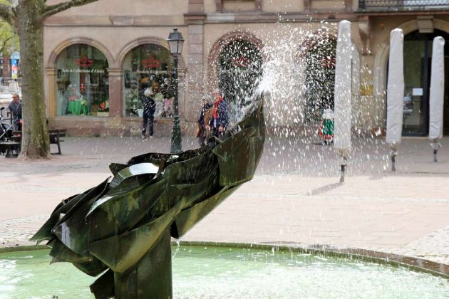 Straßburgs Innenstadt auf der Grande Île - der Place du Marché aux Poissons, der Fischmarkt Straßburgs Innenstadt auf der Grande Île - der Place du Marché aux Poissons, der Fischmarkt