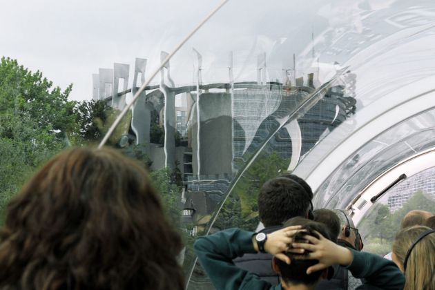 Das Europaviertel von Straßburg, das Europäische Parlament Das Europaviertel von Straßburg, das Europäische Parlament
