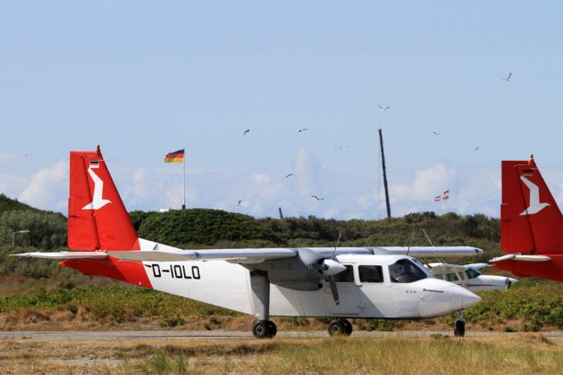 Britten-Norman BN2B-20 Islander - D-IOLK - Ostfriesischer Flugdienst, Tochtergesellschaft der Reederei AG Ems Britten-Norman BN2B-20 Islander - D-IOLK - Ostfriesischer Flugdienst, Tochtergesellschaft der Reederei AG Ems