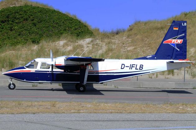 Britten-Norman BN-2 Islander - D-IFKU der FLN – Die Inselflieger, einer Tochter der AG Reederei Norden-Frisia - Flugplatz Helgoland Britten-Norman BN-2 Islander - D-IFKU der FLN – Die Inselflieger, einer Tochter der AG Reederei Norden-Frisia - Flugplatz Helgoland
