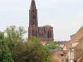 Strasbourg, la Petite France - Blick von der Barrage Vauban auf das Strassburger Münster