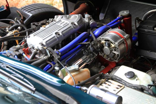 TVR Series S, Baujahre 1988 bis 1994 - der Sechszylinder-V-Motor mit elektronisch geregelter Einpunkteinspritzung von Ford Köln TVR Series S, Baujahre 1988 bis 1994 - der Sechszylinder-V-Motor mit elektronisch geregelter Einpunkteinspritzung von Ford Köln