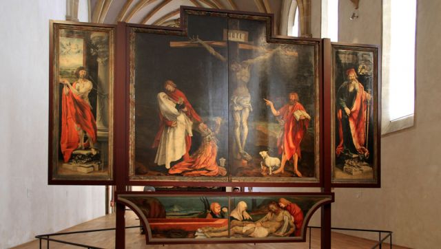 Der Isenheimer Altar im Musée Unterlinden - Colmar Der Isenheimer Altar im Musée Unterlinden - Colmar