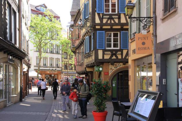 Colmar, die Rue des Serruriers Colmar, die Rue des Serruriers