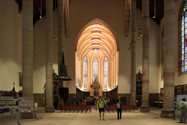 Colmar, Église des Dominicains, die Kirche der Dominikaner - Innenansicht Colmar, Église des Dominicains, die Kirche der Dominikaner - Innenansicht