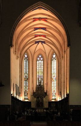 Colmar, Église des Dominicains, die Kirche der Dominikaner - Innenansicht Colmar, Église des Dominicains, die Kirche der Dominikaner - Innenansicht