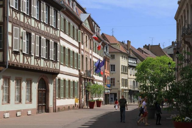 In der Rue de Clefs in Colmar, Elsass In der Rue de Clefs in Colmar, Elsass