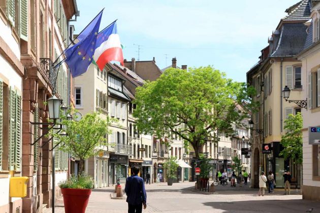 In der Rue de Clefs in Colmar, Elsass In der Rue de Clefs in Colmar, Elsass