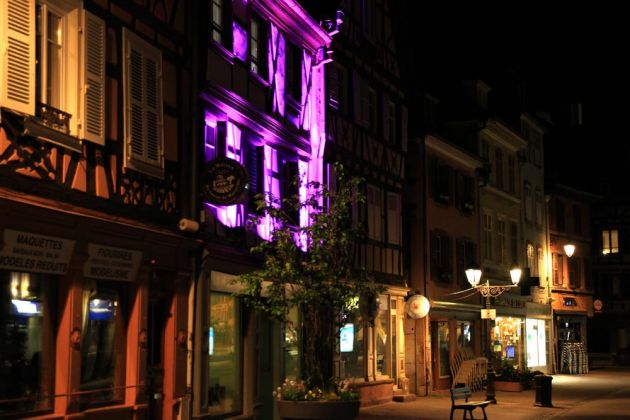 Beleuchtete Fassaden in der Rue Vauban - Colmar Beleuchtete Fassaden in der Rue Vauban - Colmar