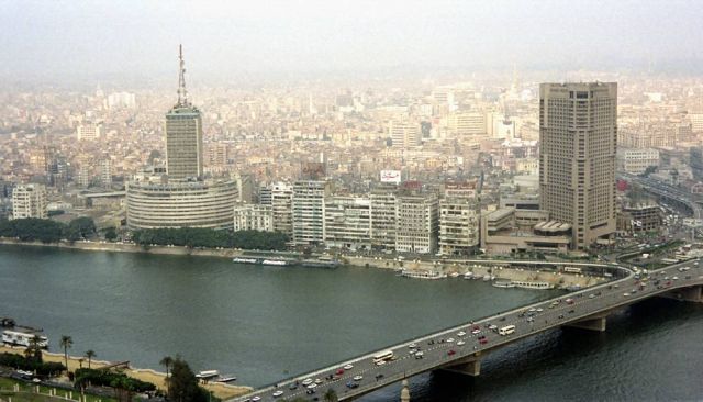 Blick vom Cairo Tower auf den Nil
