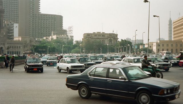 Kairo, der Tahrir-Platz Kairo, der Tahrir-Platz