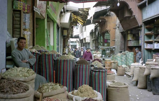 Im Khan al Khalilli - der grosse Markt, mitten in Kairo