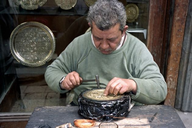 Kunsthandwerker im Khan al Khalilli - Kairo Kunsthandwerker im Khan al Khalilli - Kairo
