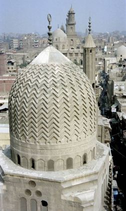 Auf dem Dach einer Moschee im Khan al Khalilli, Kairo Auf dem Dach einer Moschee im Khan al Khalilli, Kairo