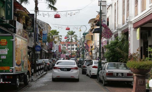 Die Altstadt von George Town - die Penang Street in Little India