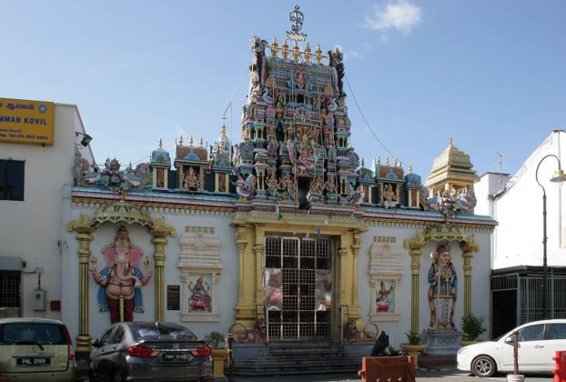 Die Altstadt von George Town - der Sri Maha Mariamman Tempel