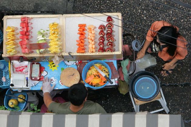 Der Wanglang Market in Bangkok-Noi Der Wanglang Market in Bangkok-Noi