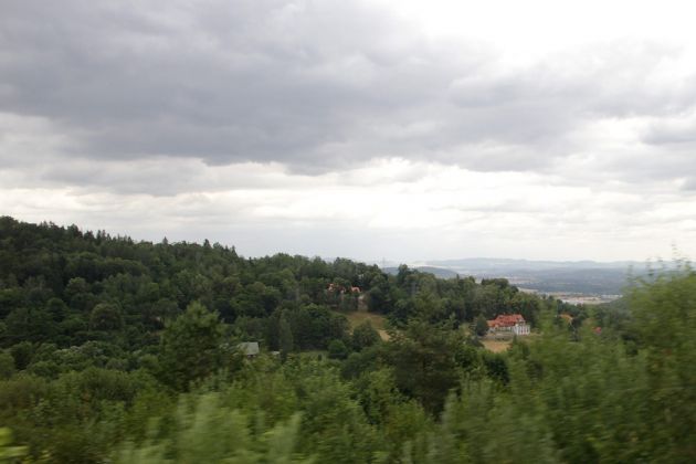 Zackenbahn - Blick in das Hirschberger Tal am Riesengebirge