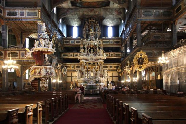 Innenansicht der Friedenskirche in Świdnica, Schweidnitz, Niederschlesien Innenansicht der Friedenskirche in Świdnica, Schweidnitz, Niederschlesien