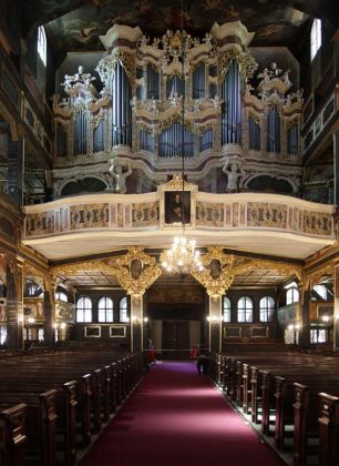 Innenansicht der Friedenskirche in Świdnica, Schweidnitz, Niederschlesien Innenansicht der Friedenskirche in Świdnica, Schweidnitz, Niederschlesien