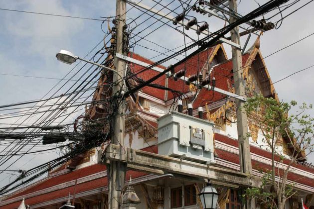 Der Wat Rakhang Tempel in Bangkok Der Wat Rakhang Tempel in Bangkok