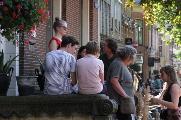 Groningen - Aussen-Gastronomie am Vismarkt Groningen - Aussen-Gastronomie am Vismarkt