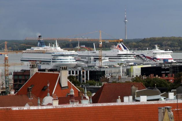 Die tägliche Kreuzfahrtschiff-Schwemme im Tallinner Hafen