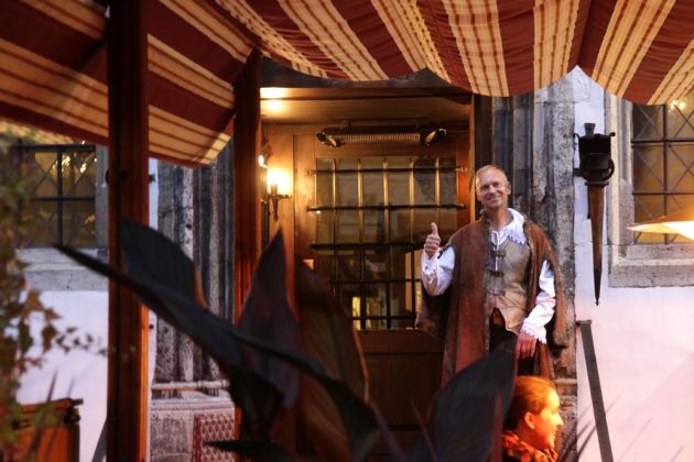 Anreisser des Restaurants Peppersack am Alten Markt, Vana turg, von Tallinn Anreisser des Restaurants Peppersack am Alten Markt, Vana turg, von Tallinn