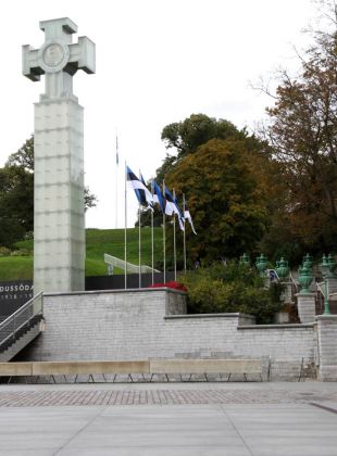 Das Denkmal für den Unabhängigkeitskrieg auf dem Freiheitsplatz - Tallinn