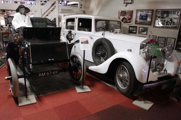 Elektric Modell der Baker Motor-Vehicle Company und ein Rolls-Royce 20/25