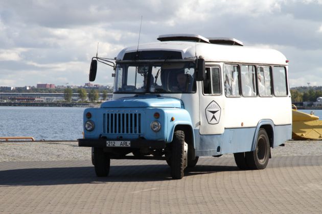 KAwZ 685 - sowjetische Oldtimer-Omnibus am Museumshafen in Tallinn, Estland