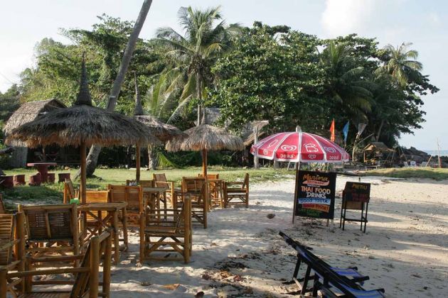 Die Marina Beach Bar am Südende des Long Beaches Die Marina Beach Bar am Südende des Long Beaches