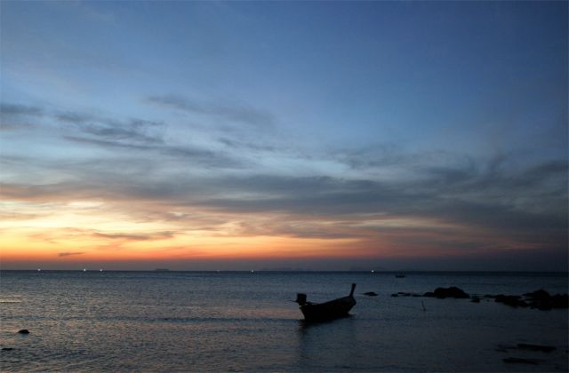 Abendstimmung an der Andamanensee - Long Beach Ko Lanta Abendstimmung an der Andamanensee - Long Beach Ko Lanta