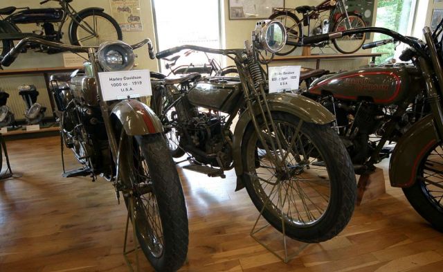 Motorrad-Oldtimer - Harley-Davidson, Baujahr 1919