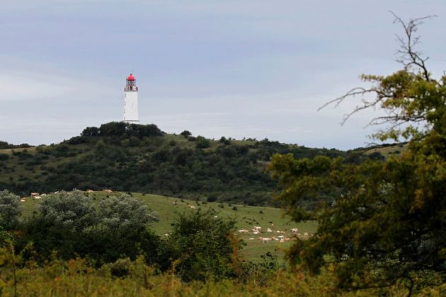 Leuchtturm Dornbusch auf der Insel Hiddensee - Höhe 28 Meter, Baujahre 1887 bis 1888
