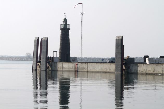 Rønne Unterfeuer am alten Dampfschiffhafen, Baujahr 1930 - Bornholm, Dänemark Rønne Unterfeuer am alten Dampfschiffhafen, Baujahr 1930 - Bornholm, Dänemark