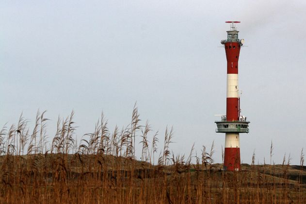 Nordseeinsel Wangerooge - neuer Leuchtturm Wangerooge, kombinierter Leucht- und Radarturm Nordseeinsel Wangerooge - neuer Leuchtturm Wangerooge, kombinierter Leucht- und Radarturm