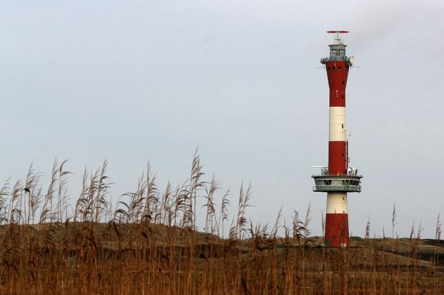 Nordseeinsel Wangerooge - neuer Leuchtturm Wangerooge, kombinierter Leucht- und Radarturm 