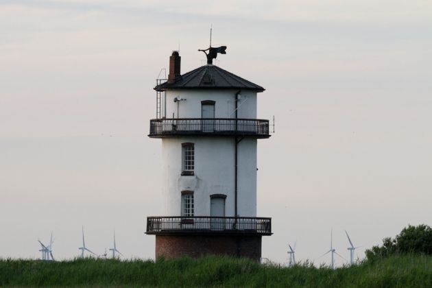Alter Leuchtturm Balje an der Niederelbe, Höhe 17,35 Meter, Baujahr 1903 - ehemaliges Leit- und Quermarkenfeuer Alter Leuchtturm Balje an der Niederelbe, Höhe 17,35 Meter, Baujahr 1903 - ehemaliges Leit- und Quermarkenfeuer