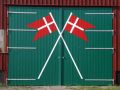 Snogebæk - Tür der Seenot-Rettungsstation im Dänemark-Look