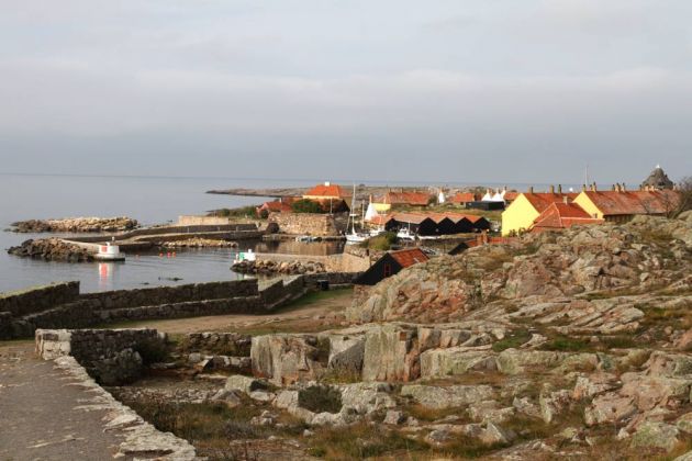 Juuls Bastion und dei Einfahrt  in den Søndre Havn zwischen Christiansø und Frederiksø