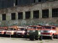 Technik-Museum Pütnitz - Feuerwehr-Fahrzeuge W 50 und Robur vor der Halle Zwei
