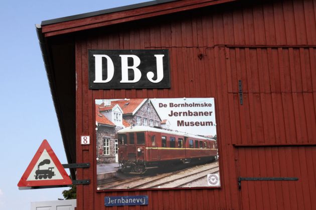  DBJ, de Bornholmske Jernbaner Museum - das Bornholmer Eisenbahnmuseum am Hafen von Nexø