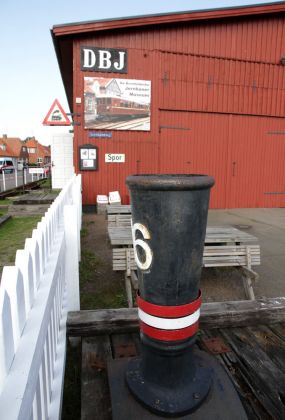 Der Schornstein der Dampflok DBJ Nr. 16 -  Bornholms Eisenbahnmuseum, Nexø
