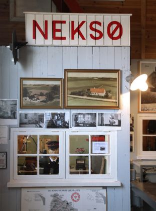 Nachgebautes historisches Büro des Fahrdienstleiters - Bahnhof von Nexø