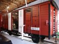 Der umgebaute Güterwaggon D.B.J. 176 - Bornholms Eisenbahnmuseum in Nexø