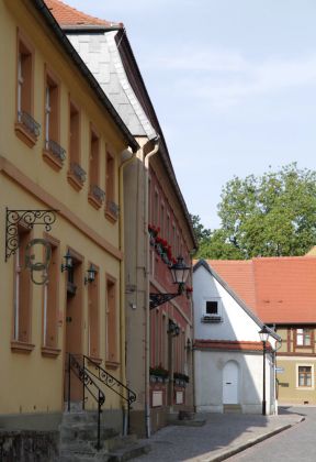 Tangermünde in der Altmark - die Schlossfreiheit in der Altstadt, der Aufgang zur Burg Tangermünde in der Altmark - die Schlossfreiheit in der Altstadt, der Aufgang zur Burg