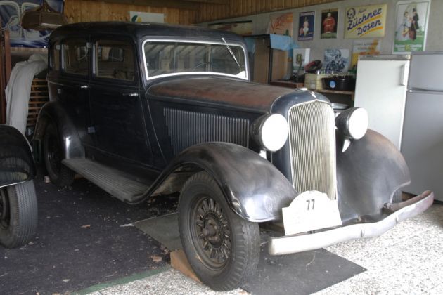Ein Plymouth Six des Baujahres 1934 - ausgestellt im Automuseum Braunschweig 